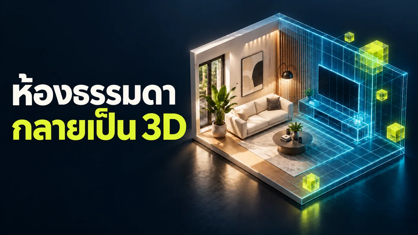 จากห้องธรรมดา สู่โลก 3D